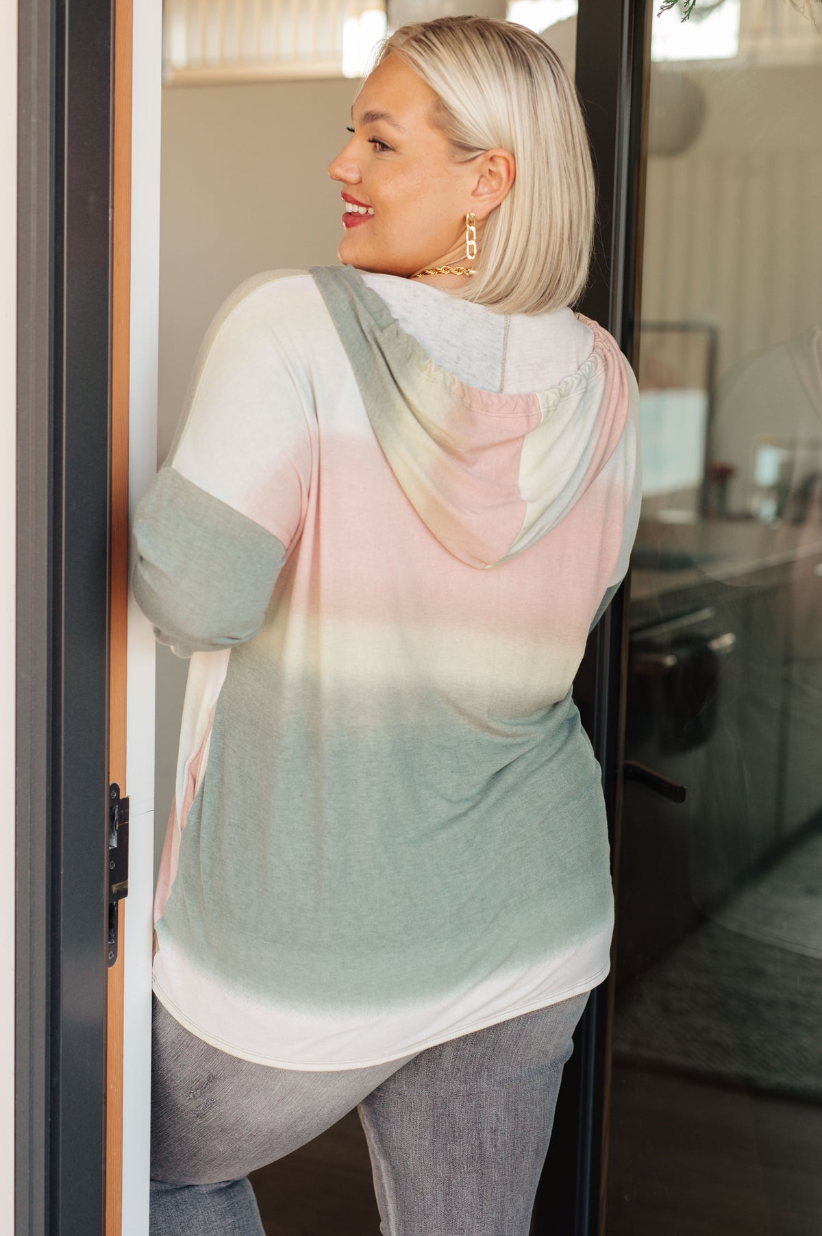 Hazy Horizon Ombré Hoodie-Womens-Villari Chic, women's online fashion boutique in Severna, Maryland