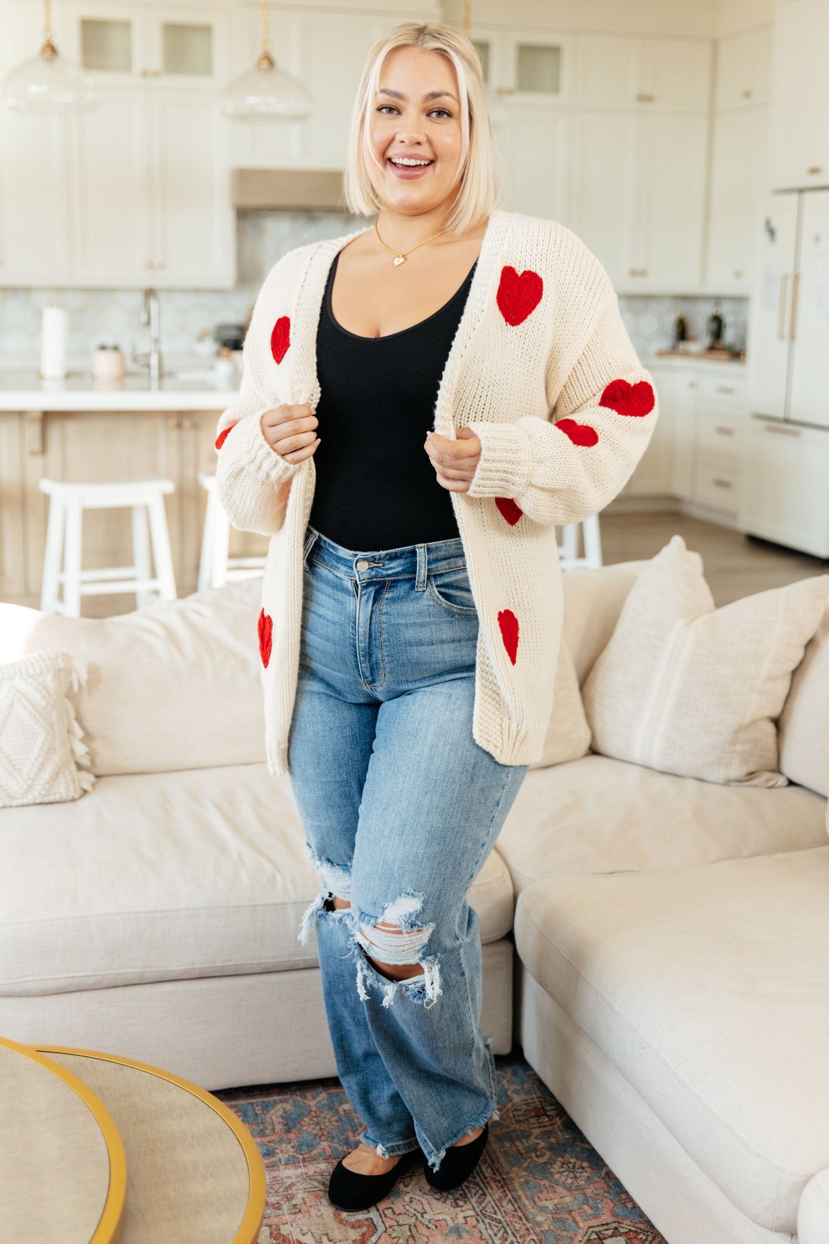 Heart Eyes Cardigan-Womens-Villari Chic, women's online fashion boutique in Severna, Maryland