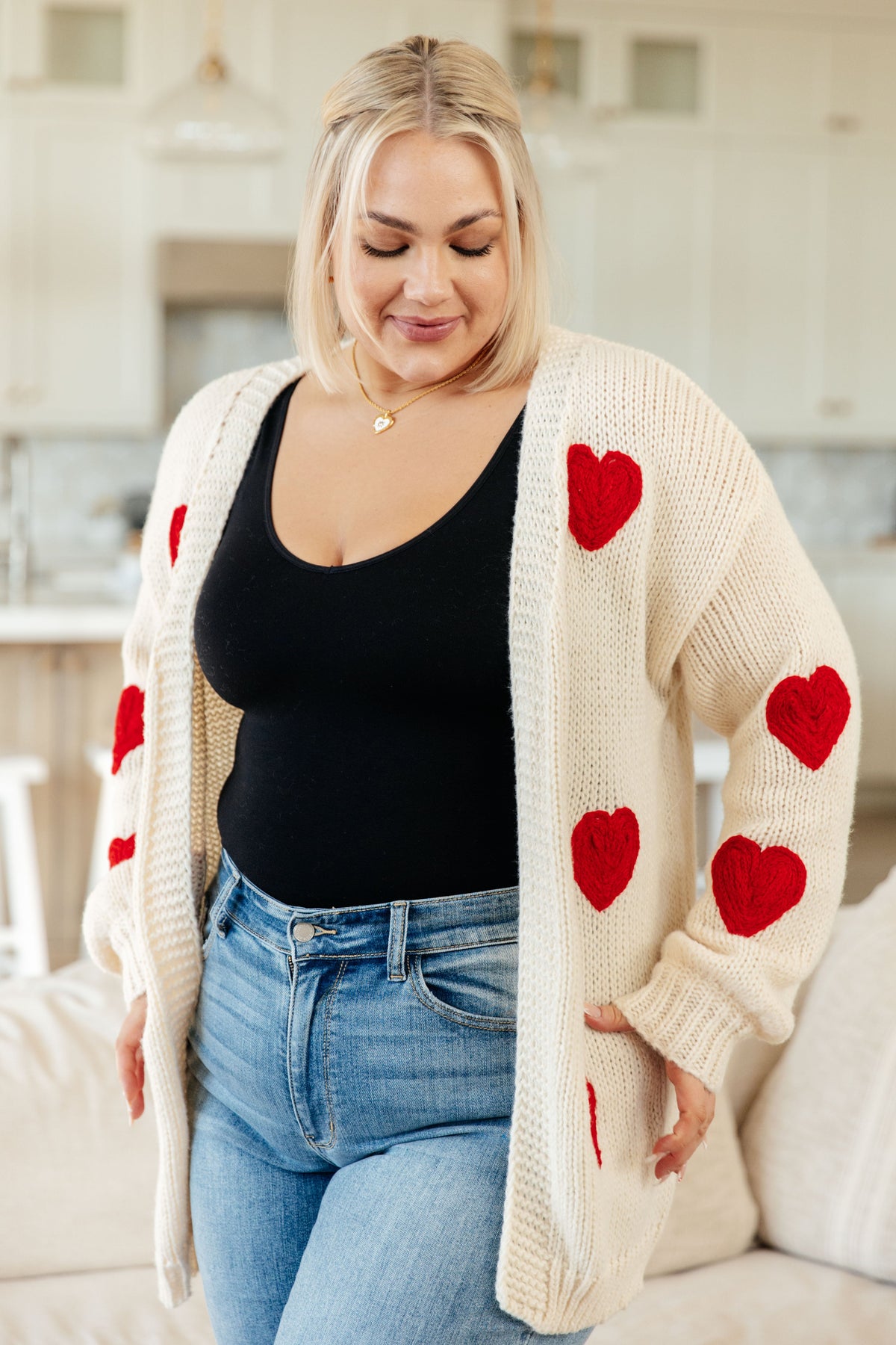 Heart Eyes Cardigan-Womens-Villari Chic, women's online fashion boutique in Severna, Maryland