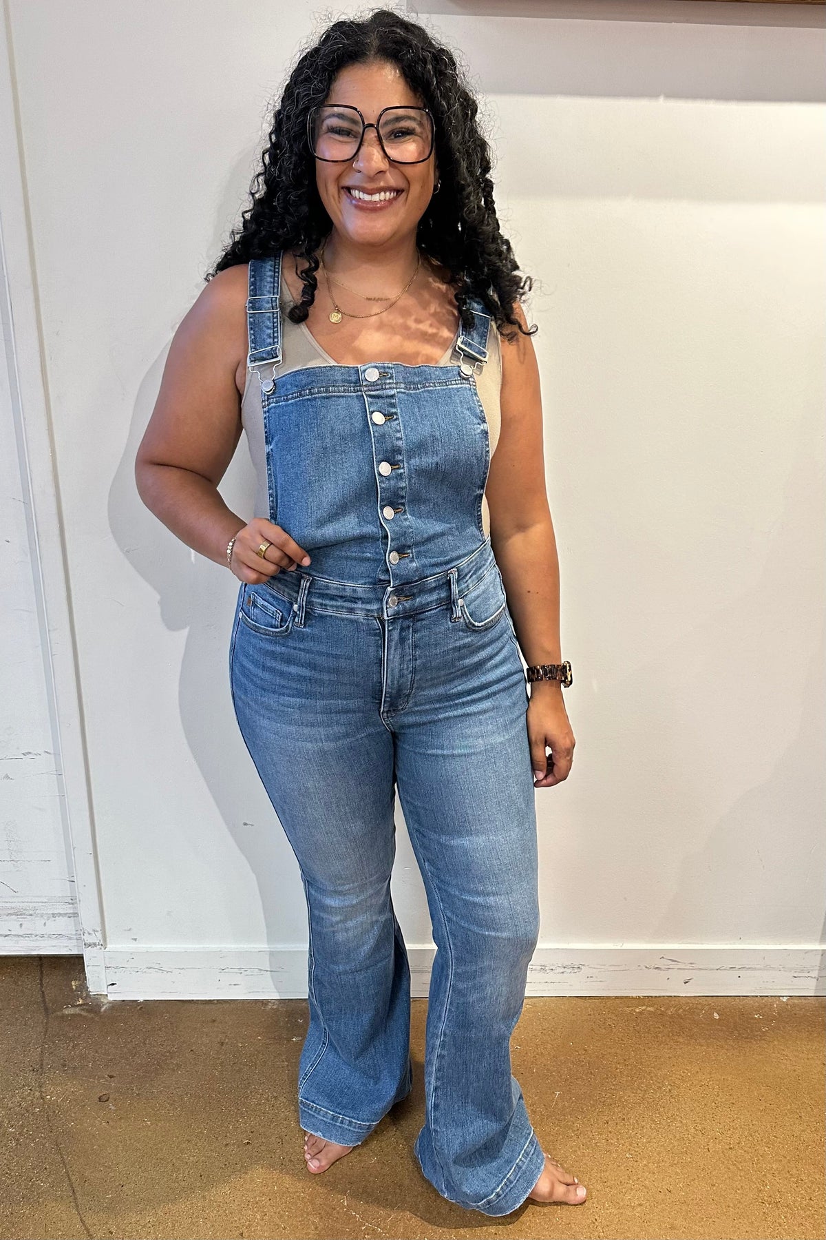 Judy Blue Tummy Control Retro Flare Overalls Villari Chic Judy Blue Tummy Control Retro Flare Overalls Villari Chic