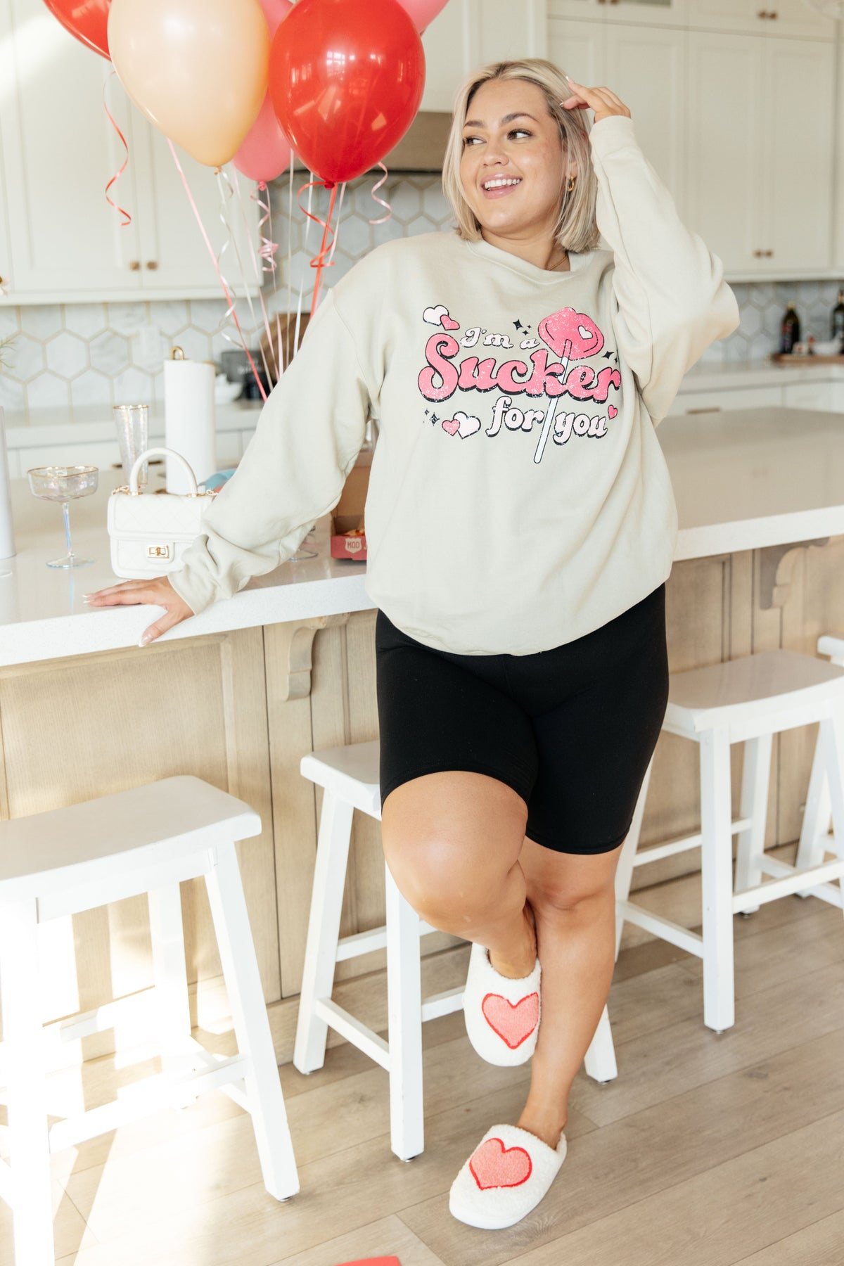 I'm a Sucker for You Valentine Pullover-Womens-Villari Chic, women's online fashion boutique in Severna, Maryland