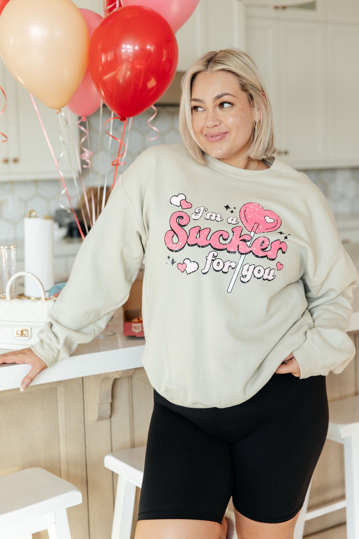 I'm a Sucker for You Valentine Pullover-Womens-Villari Chic, women's online fashion boutique in Severna, Maryland