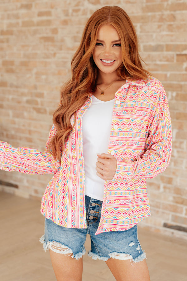 Imagine When Corduroy Button-Up Top-Tops-Villari Chic, women's online fashion boutique in Severna, Maryland