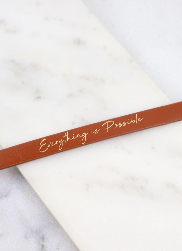 Inspirational Vegan Leather Snap Bracelet - 5 Saying Choices!-Villari Chic, women's online fashion boutique in Severna, Maryland