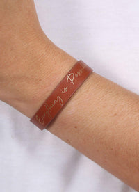 Inspirational Vegan Leather Snap Bracelet - 5 Saying Choices!-Villari Chic, women's online fashion boutique in Severna, Maryland