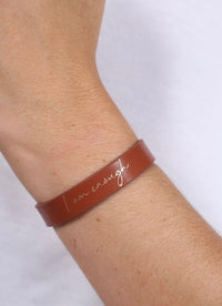 Inspirational Vegan Leather Snap Bracelet - 5 Saying Choices!-Villari Chic, women's online fashion boutique in Severna, Maryland