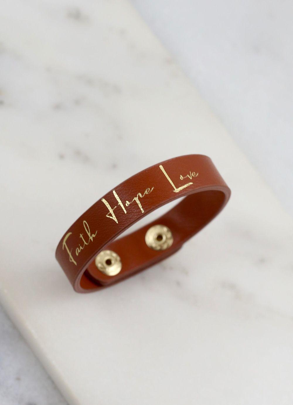 Inspirational Vegan Leather Snap Bracelet - 5 Saying Choices!-Villari Chic, women's online fashion boutique in Severna, Maryland