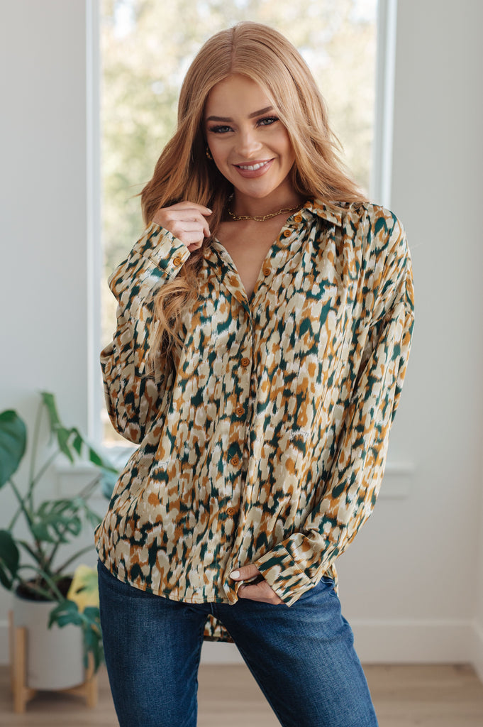 In the Willows Button-Up Blouse-Womens-Villari Chic, women's online fashion boutique in Severna, Maryland