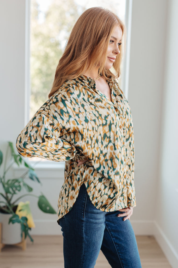 In the Willows Button-Up Blouse-Womens-Villari Chic, women's online fashion boutique in Severna, Maryland
