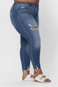 Judy Blue High-Rise Distressed Skinny Jeans-Villari Chic, women's online fashion boutique in Severna, Maryland