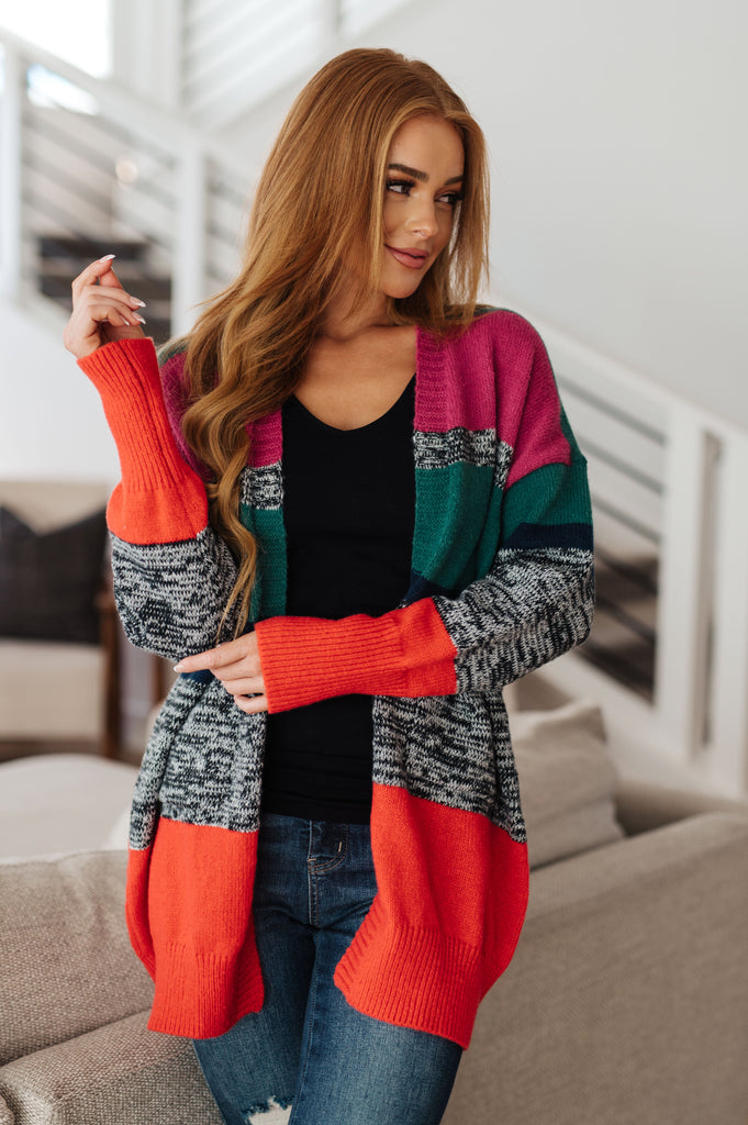 Keep It Cozy Striped Cardigan-Womens-Villari Chic, women's online fashion boutique in Severna, Maryland