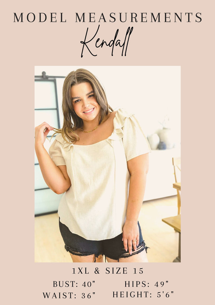 Calm in the Chaos V-Neck Top in Oatmeal-Womens-Villari Chic, women's online fashion boutique in Severna, Maryland