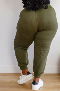 Kick Back Distressed Joggers in Olive-Womens-Villari Chic, women's online fashion boutique in Severna, Maryland