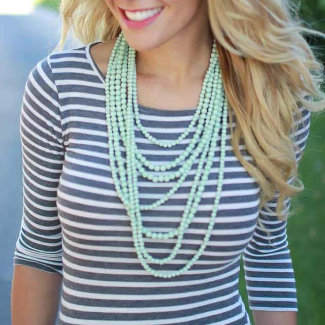 Layered Beaded Necklace - 3 Colors!-Villari Chic, women's online fashion boutique in Severna, Maryland
