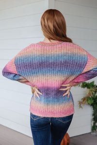 Make Your Own Kind of Music Rainbow Sweater-Womens-Villari Chic, women's online fashion boutique in Severna, Maryland