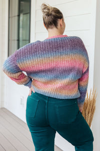 Make Your Own Kind of Music Rainbow Sweater-Womens-Villari Chic, women's online fashion boutique in Severna, Maryland