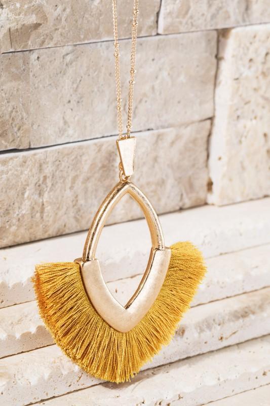 Marquise Pendant Necklace - Several Colors!-Villari Chic, women's online fashion boutique in Severna, Maryland