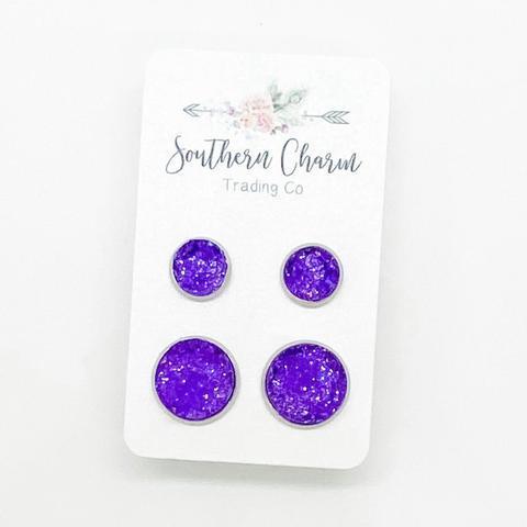 Mommy & Me Stud Earrings Sets - 3 Pattern/Color Choices!-Villari Chic, women's online fashion boutique in Severna, Maryland