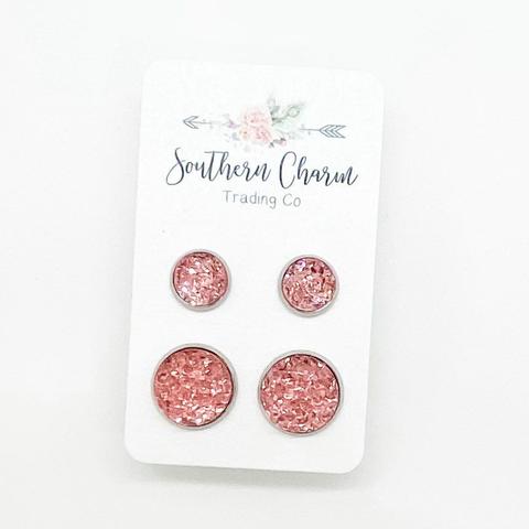 Mommy & Me Stud Earrings Sets - 3 Pattern/Color Choices!-Villari Chic, women's online fashion boutique in Severna, Maryland