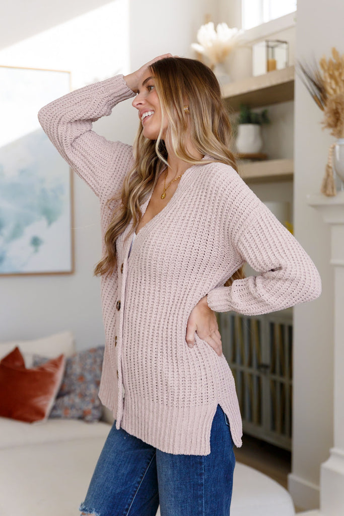 Mother Knows Best Chenille Cardigan in Soft Rose-Layers-Villari Chic, women's online fashion boutique in Severna, Maryland
