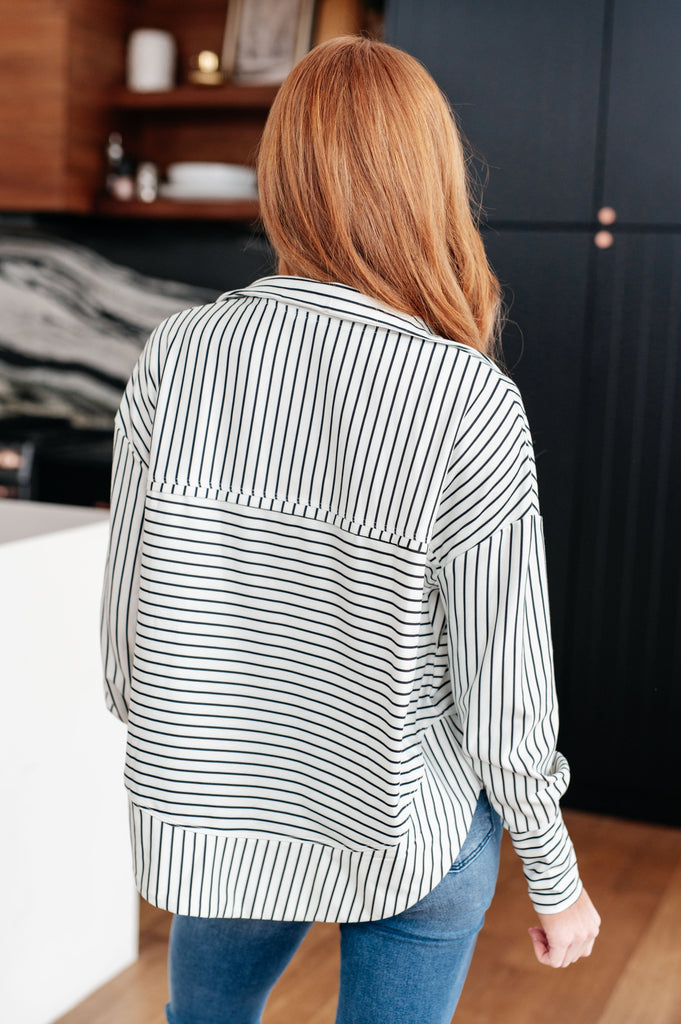 Striped Serendipity Pullover-Womens-Villari Chic, women's online fashion boutique in Severna, Maryland
