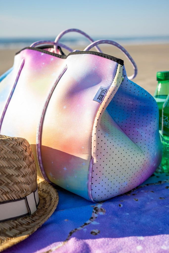 Neoprene Tote Bag - Pastel Galaxy-Villari Chic, women's online fashion boutique in Severna, Maryland