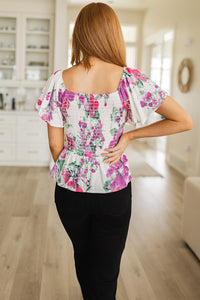 Oh So Simple Floral Top-Womens-Villari Chic, women's online fashion boutique in Severna, Maryland