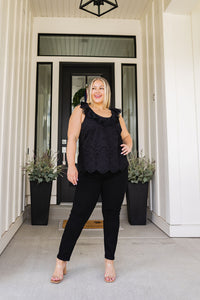 Parisian Stroll Lace Blouse in Black-Womens-Villari Chic, women's online fashion boutique in Severna, Maryland