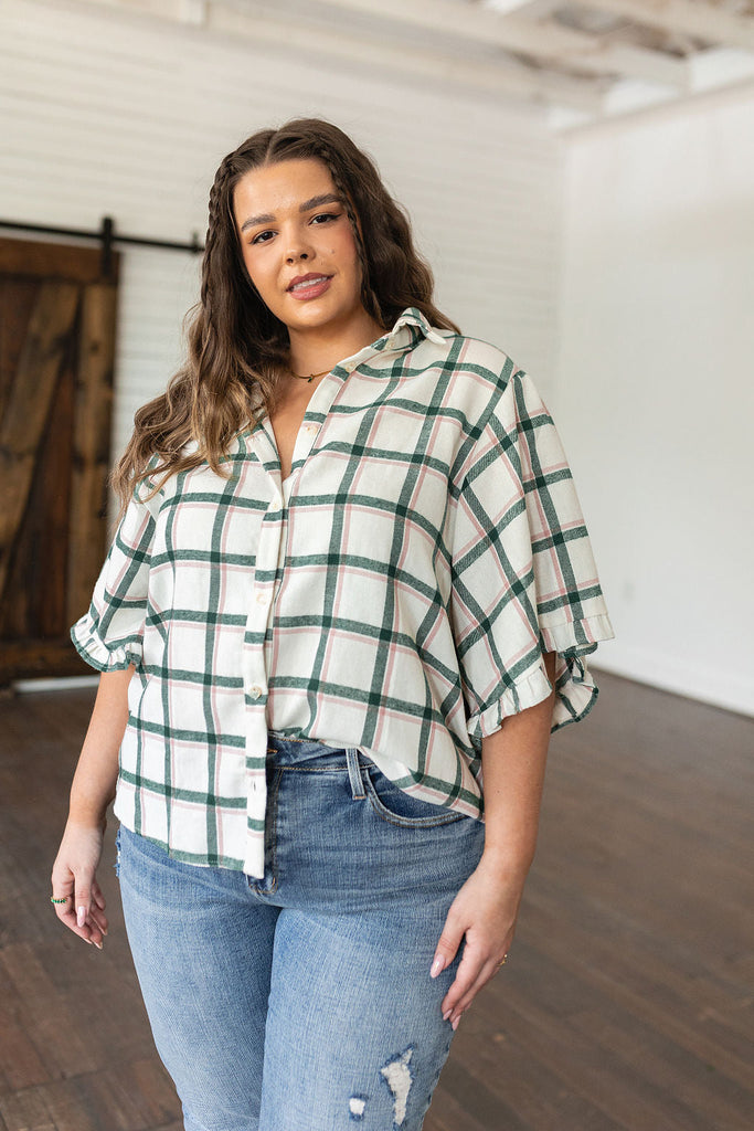 Perfect Picnic Plaid Top-Womens-Villari Chic, women's online fashion boutique in Severna, Maryland