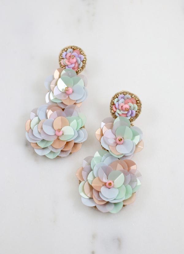 Port Allen Flower Drop Earrings - 4 Colors!-Villari Chic, women's online fashion boutique in Severna, Maryland