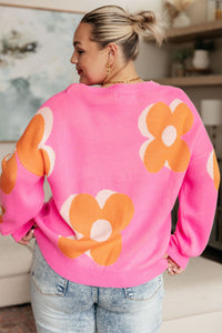 Quietly Bold Mod Floral Sweater-Tops-Villari Chic, women's online fashion boutique in Severna, Maryland