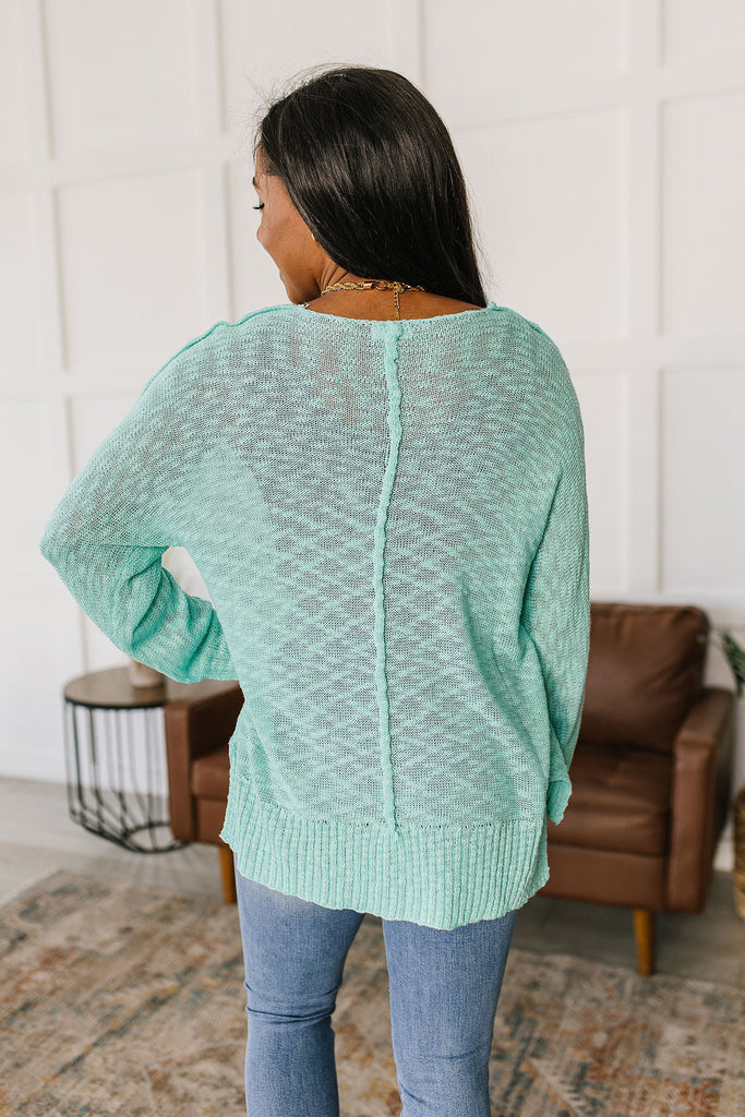 Relax With Me Knit Top in Aqua-Womens-Villari Chic, women's online fashion boutique in Severna, Maryland
