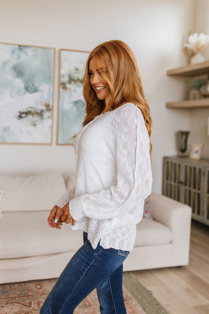 Relax With Me Knit Top in White-Womens-Villari Chic, women's online fashion boutique in Severna, Maryland