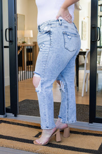 Rizzo High-Rise Crop Straight Jeans by Vervet-Womens-Villari Chic, women's online fashion boutique in Severna, Maryland