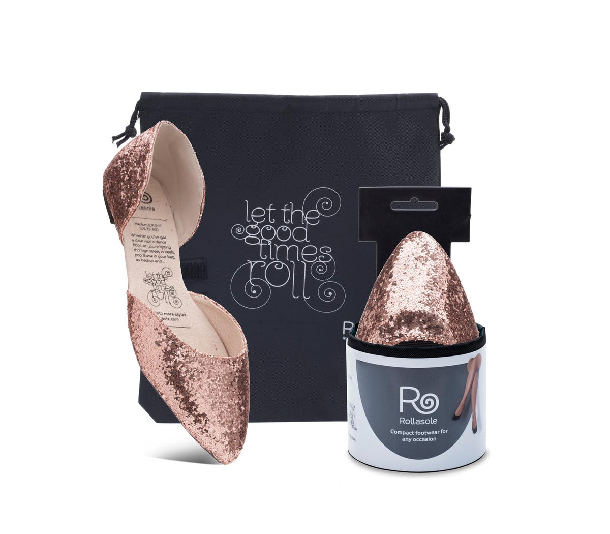 Rollasole Sparkling Rose' Flats-Villari Chic, women's online fashion boutique in Severna, Maryland