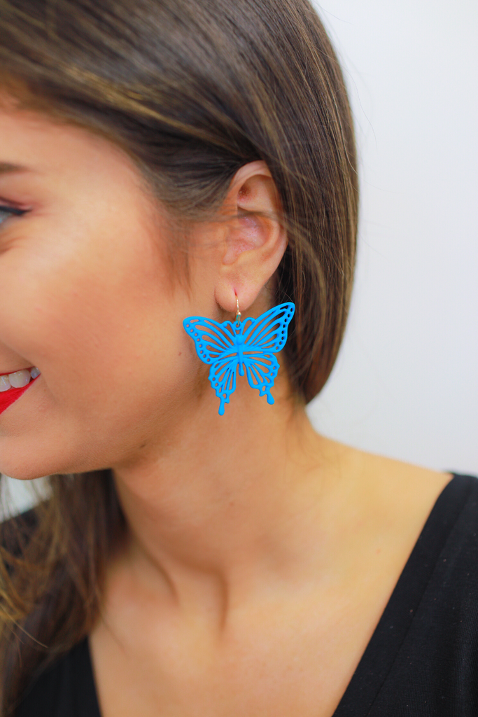 Set Me Free Butterfly Earrings - 5 Colors!-Villari Chic, women's online fashion boutique in Severna, Maryland