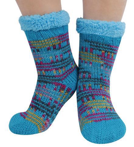Snoozies Space Dye Sherpa-Lined Socks - 3 Colors!-Villari Chic, women's online fashion boutique in Severna, Maryland