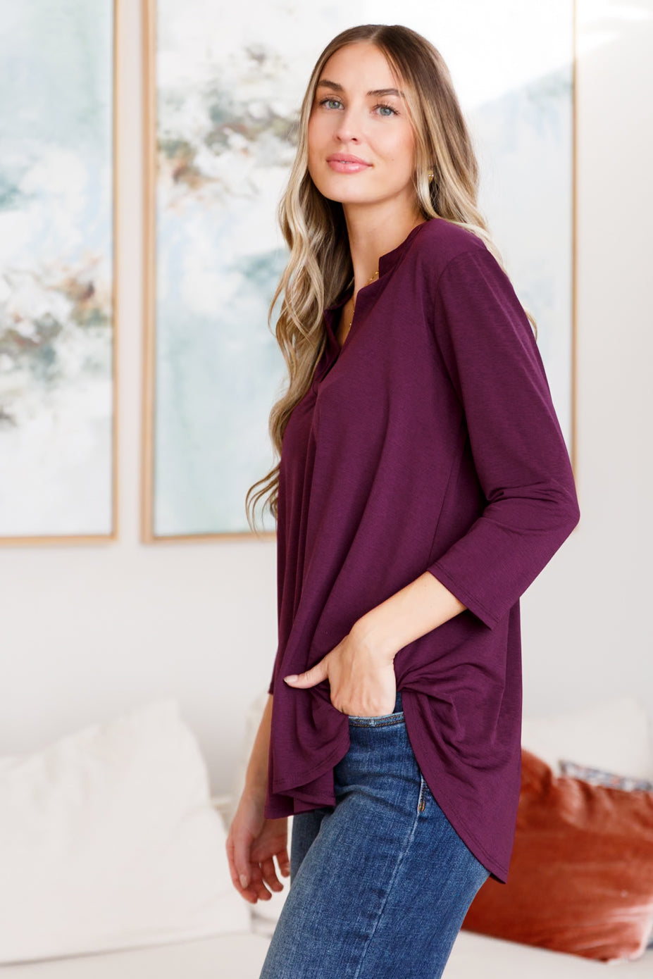 So Outstanding Top in Plum-Tops-Villari Chic, women's online fashion boutique in Severna, Maryland