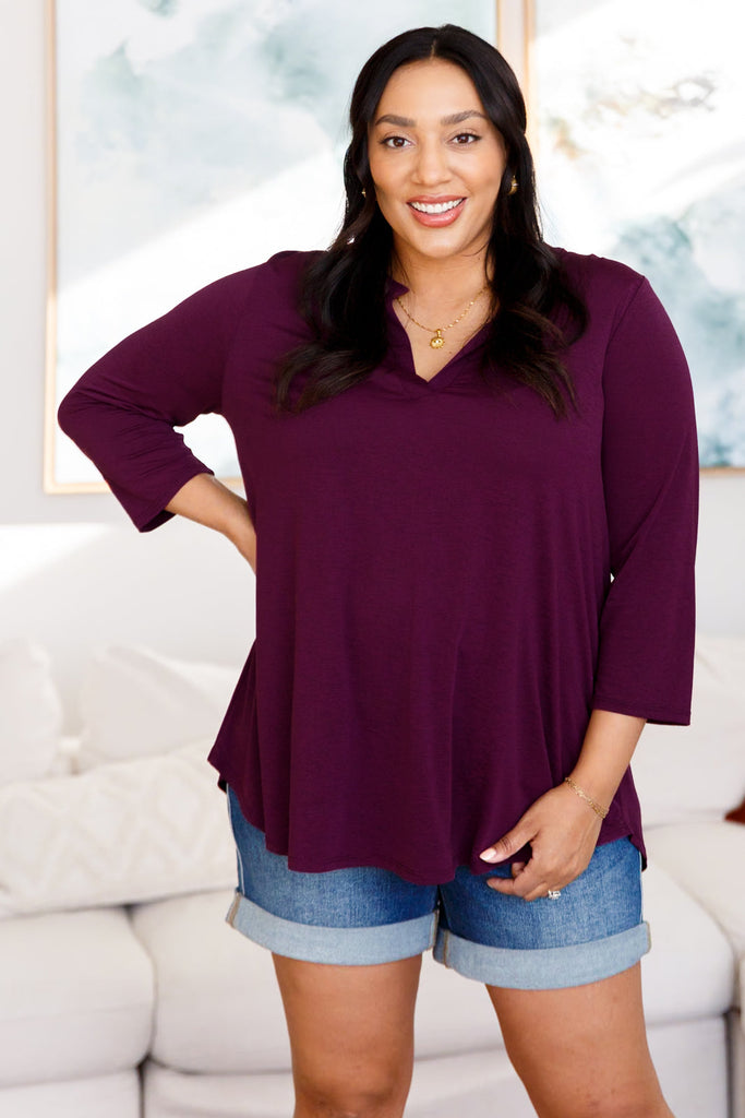 So Outstanding Top in Plum-Tops-Villari Chic, women's online fashion boutique in Severna, Maryland