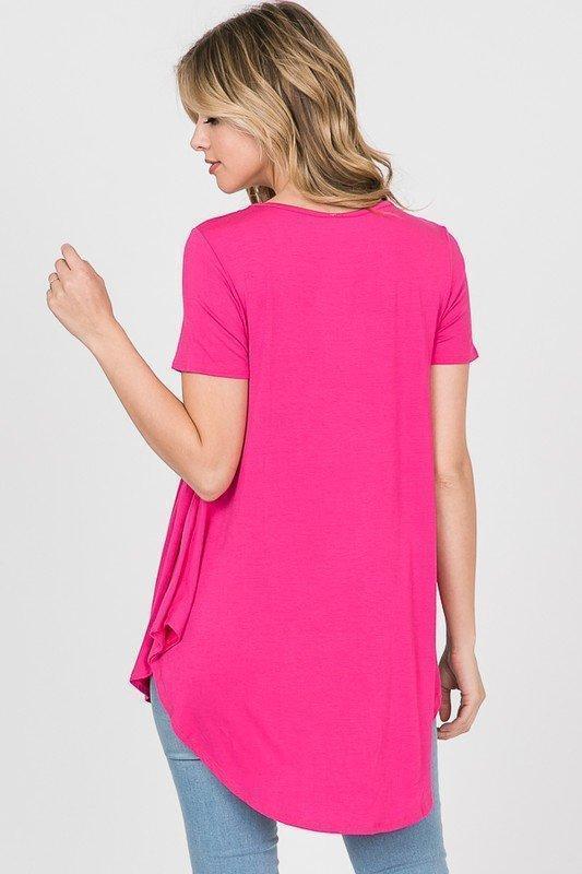 Solid Short-Sleeved Babydoll Top - 4 Colors!-Villari Chic, women's online fashion boutique in Severna, Maryland