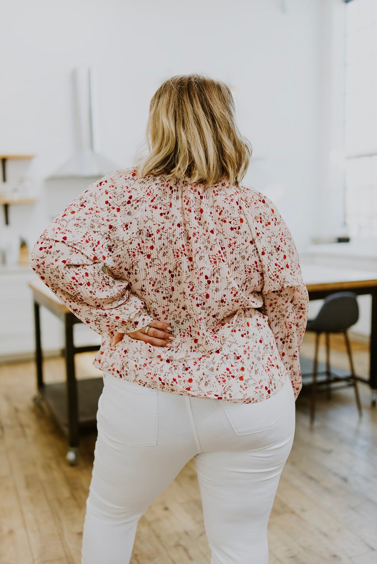 Stella Long-Sleeved Floral Blouse-Womens-Villari Chic, women's online fashion boutique in Severna, Maryland