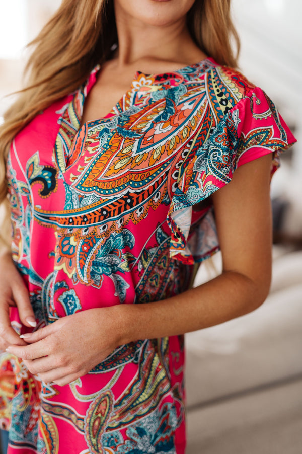 Still Overthinking It Paisley Top-Womens-Villari Chic, women's online fashion boutique in Severna, Maryland