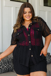 Talk of the Town Crochet Set in Black-Womens-Villari Chic, women's online fashion boutique in Severna, Maryland