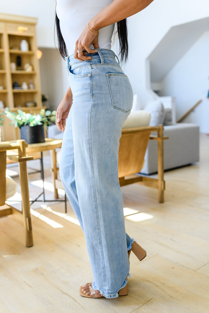 Judy Blue High-Rise Straight Leg Jeans-Womens-Villari Chic, women's online fashion boutique in Severna, Maryland