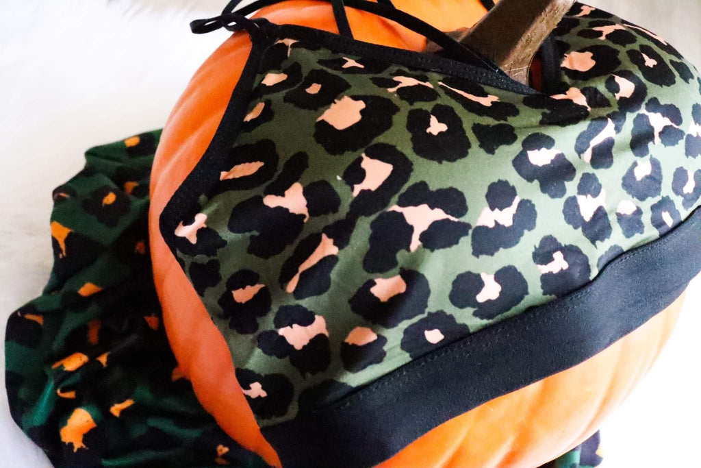 The Autumn Bralette in Green Leopard-Villari Chic, women's online fashion boutique in Severna, Maryland