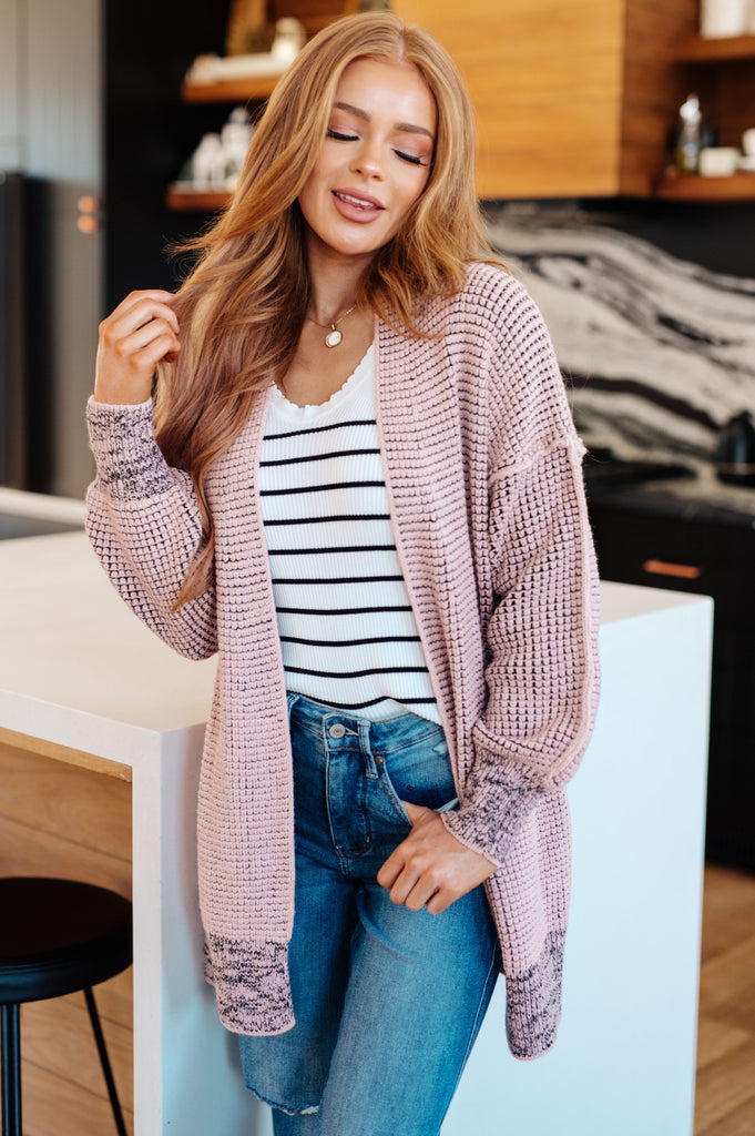 The Way It Was Cardigan in Mauve-Womens-Villari Chic, women's online fashion boutique in Severna, Maryland