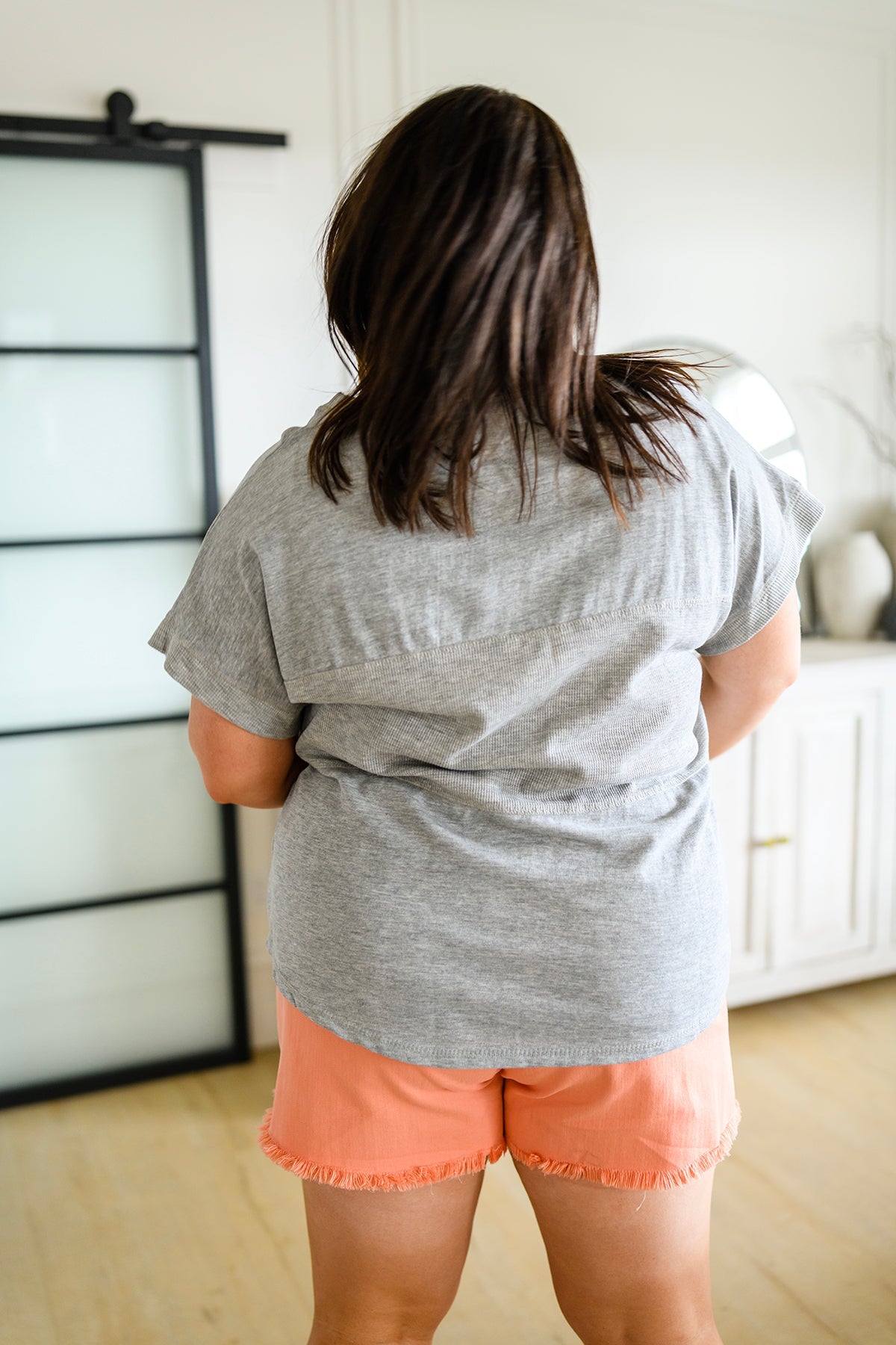 Unmarked Remarks Ribbed Top in Light Heather Grey-Womens-Villari Chic, women's online fashion boutique in Severna, Maryland