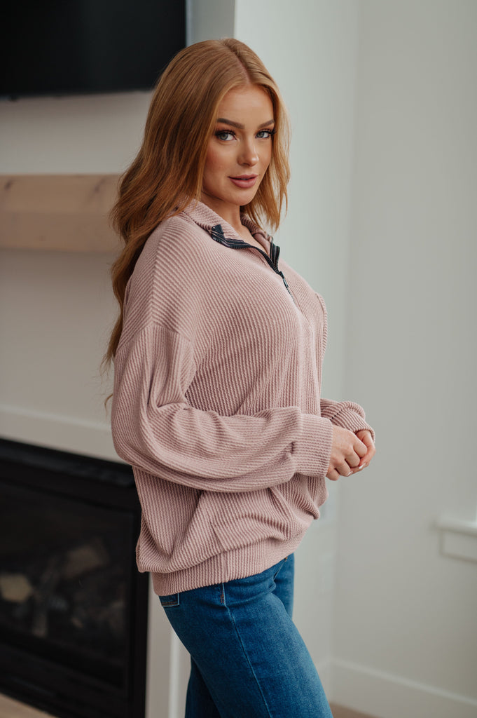 Up for Discussion Half-Zip Pullover-Womens-Villari Chic, women's online fashion boutique in Severna, Maryland