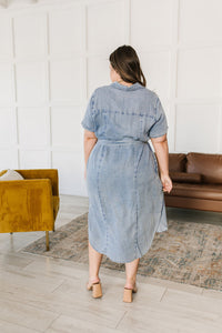 Wait for It Chambray Shirt Dress-Womens-Villari Chic, women's online fashion boutique in Severna, Maryland