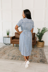 Wait for It Chambray Shirt Dress-Womens-Villari Chic, women's online fashion boutique in Severna, Maryland